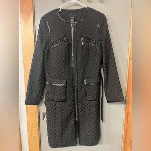 Doncaster Collection Women's Black Trench Coat 12